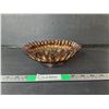 Image 1 : Northwood Carnival Glass Candy Ribbon Bowl 8"