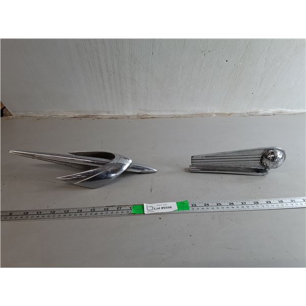 Vintage Fargo & Mercury Hood Ornaments- As Is