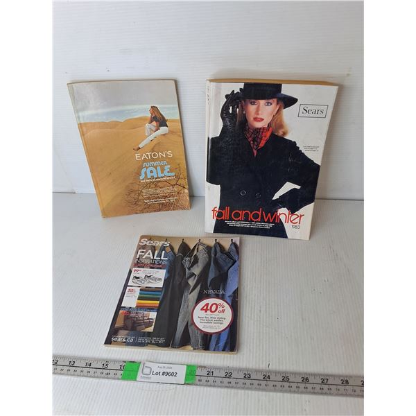 Eaton's Summer 1971, Sears Fall Winter 1983 & Fall 2010 Catalogues