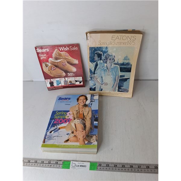 Eaton's Spring/Summer 1975, Sears Spring/Summer '07 & Wish 2011 Catalogues