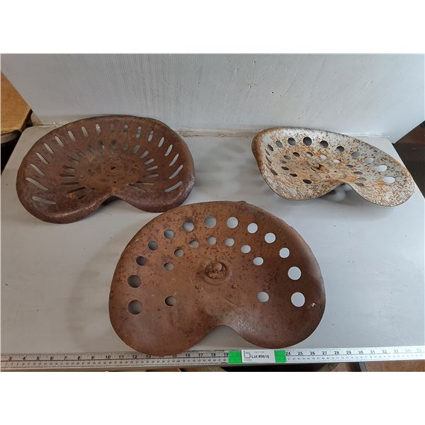 Vintage Metal Tractor Seats- Can't Ship