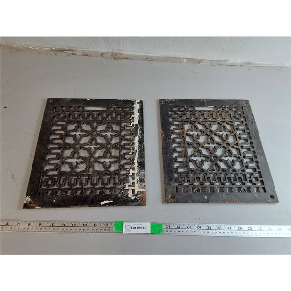 Cast Iron Floor Grates 14.75" x 11.75"