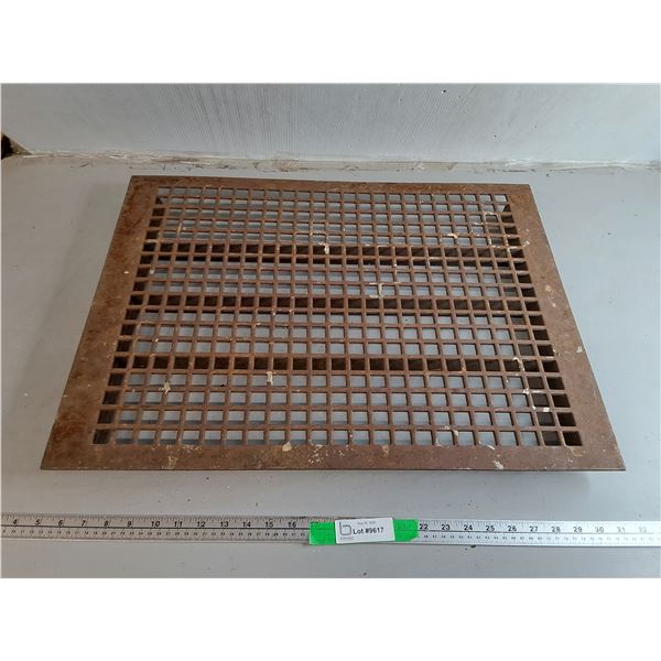 Cast Iron Floor Grate 26.5" x 20" - Can't Ship