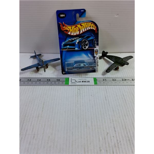 (2) Vintage London Toy No.11 Hawker Hurricane,NIB Hot Wheels 1964 Impala
