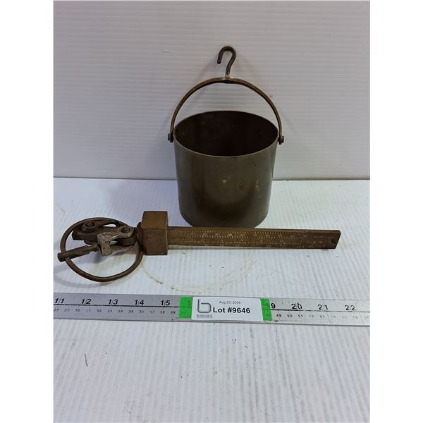 Antique Fairbanks Brass Bushel Balance Grain Scale