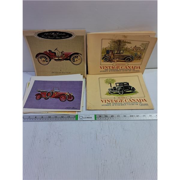 Vintage Car Literature/Calendar Lot as Pictured