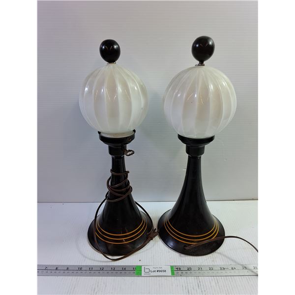 Pair of MCM Buffet Lamps