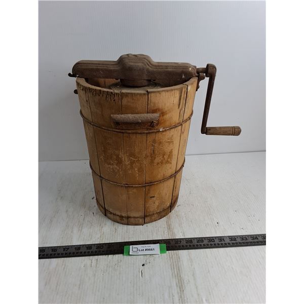Antique Butter Churn - Doesn't Lock Down - 15" High - Pickup Preferred