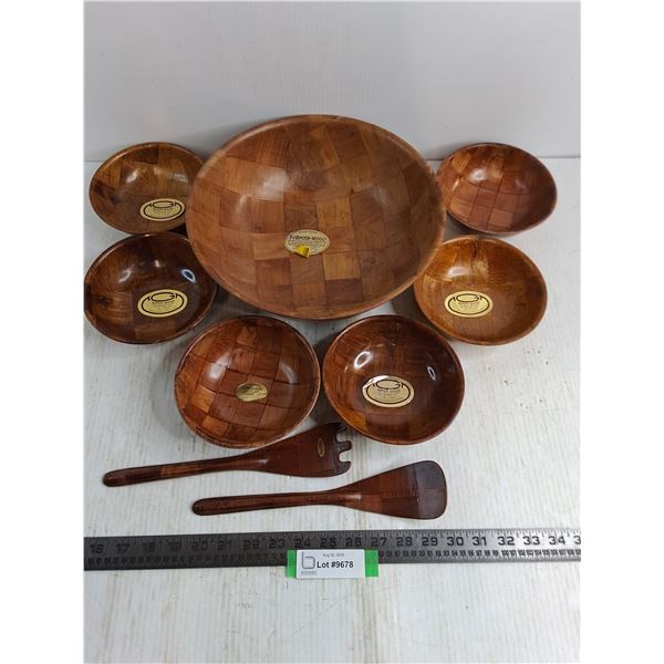 Wooden Mixed Brand Salad Set