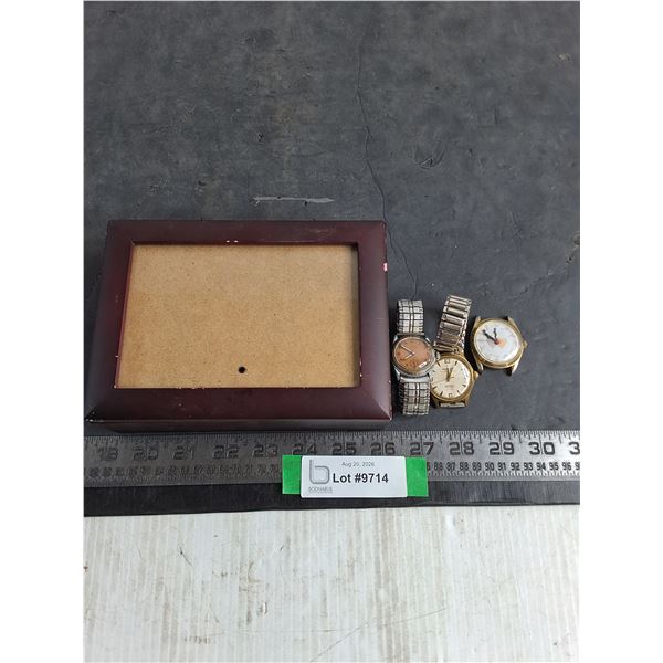 (3) Men's Wrist Watches, Photo Box