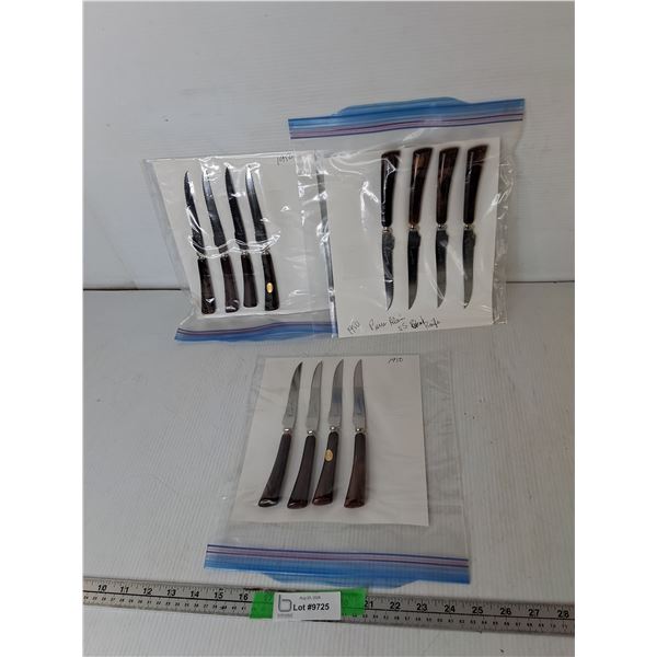 (3) Sets of 1950 Pierre Alain Steak Knives