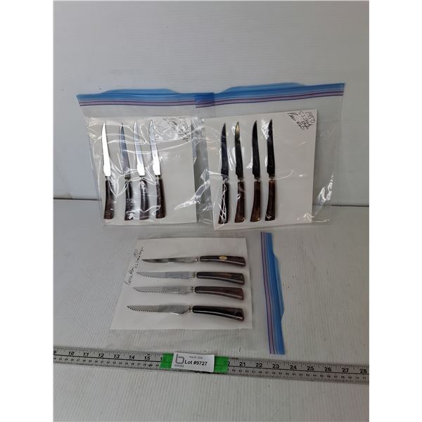 (3) Sets of 1950 Pierre Alain Steak Knives
