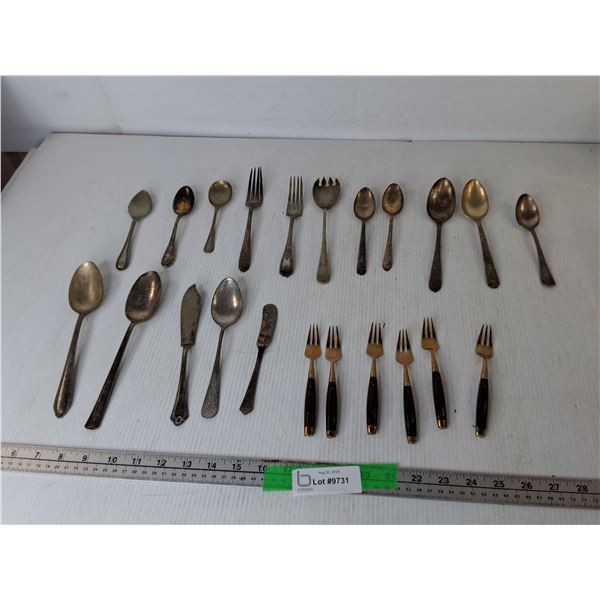 Silver Plated Cutlery & Bronzewear Dessert Forks