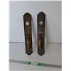 Image 1 : (2) Antique Roland Bronze Door Pulls 17.75"