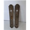 Image 2 : (2) Antique Roland Bronze Door Pulls 17.75"