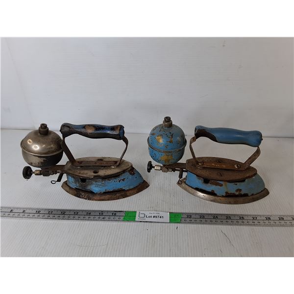 (2) Coleman Gas Powered Irons