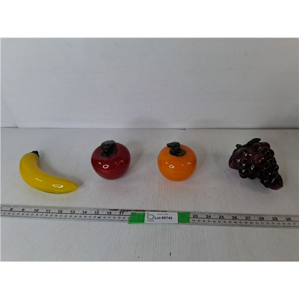 Glass Fruit Ornaments