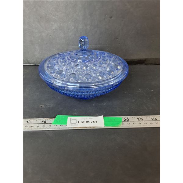 Indiana Glass Blue Candy Dish