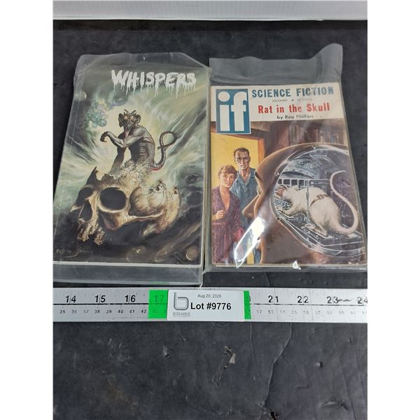 .(2) Vintage Mystery/Science Fiction Magazines