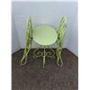 Image 3 : ** Vintage Metal Bistro Set - Table Top = 26" x 17" - Cannot Ship