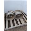 Image 4 : ** Set of 4 Nissan 14" Iron Cross Metal Alloy Rims - Cannot Ship