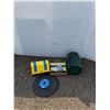 Image 1 : ** (2) Tool Boxes, (2) Tackle Boxes w/Lures, (2) Chop Saw Wheels