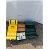 Image 3 : ** (2) Tool Boxes, (2) Tackle Boxes w/Lures, (2) Chop Saw Wheels