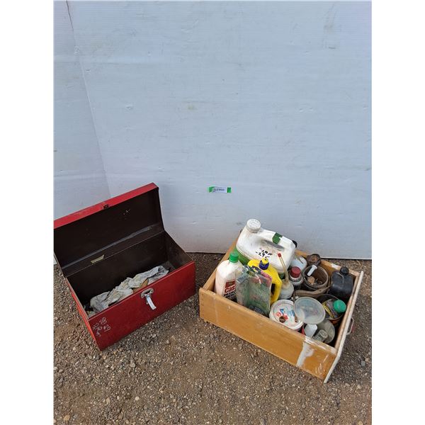 ** Tool Box, Drawer wAssorted Partial Chemicals (Mostly Auto), Hardware - Cannot Ship