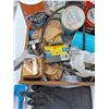 Image 2 : ** Drawer Full of Assorted Hardware, Gloves, Staple Gun, Misc. - Cannot Ship