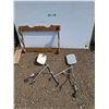 Image 1 : **Wooden Gun Storage Rack 26" x 18" & (2) Towing Mirrors- Can't Ship