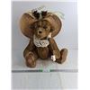 Image 1 : Handmade Articulating Stuffed Bear- 26" Tall