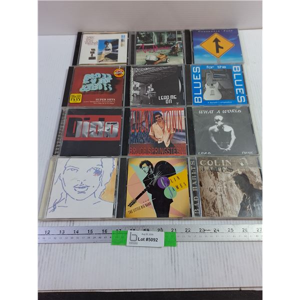 (12) Music CDs - Dido, Colin James, Bruce Springsteen