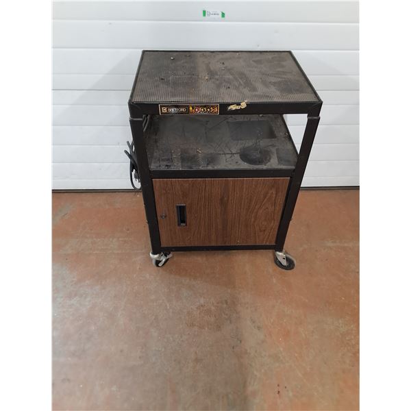 *Wheeling Lockable Audio Visual Cart- No Key - 24x18x34" - Cannot Ship