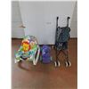 Image 1 : * Small Baby Stroller, Little Tikes Toy Train, FisherPrice Childrens Rocking Chair - Cannot Ship