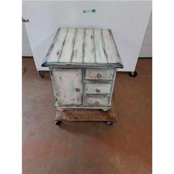 * Wooden End Cabinet - 21x21x27" - Dolly Not Included - Cannot Ship
