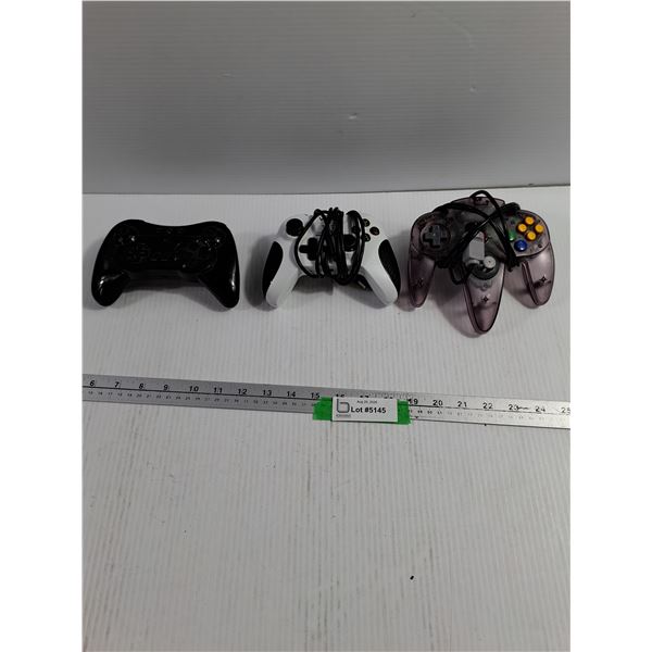 (3) Video Game Console Controllers - Untested