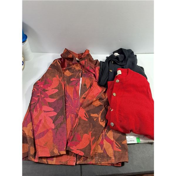 (2) Tradition Sweaters Size 12 & Tanjay Petites Button Up
