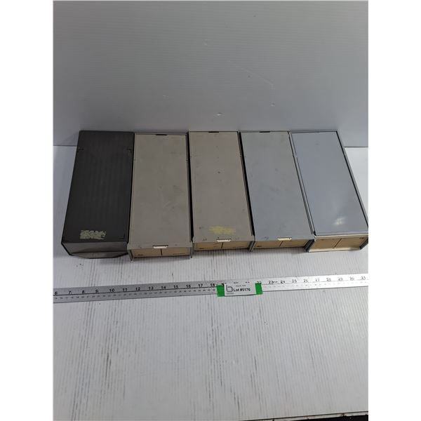 (5) Projector Slide Storage