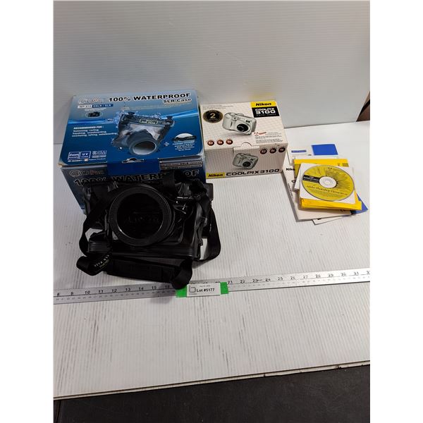 Nikon CoolPix3100 Digital Camera (Appears New), DicaPac Waterproof SLR Case