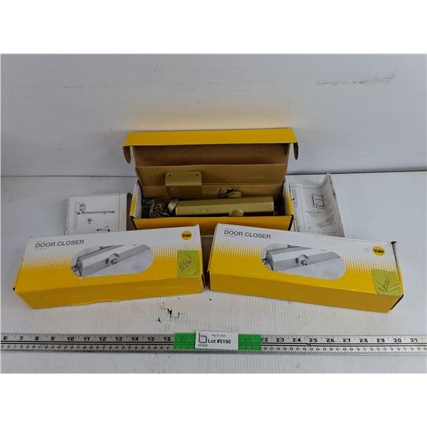 (3) Yale Hydraulic Door Closer 2000 Series - New
