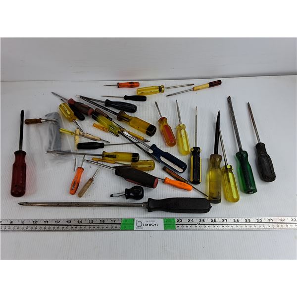 Assorted Flat Screwdrivers