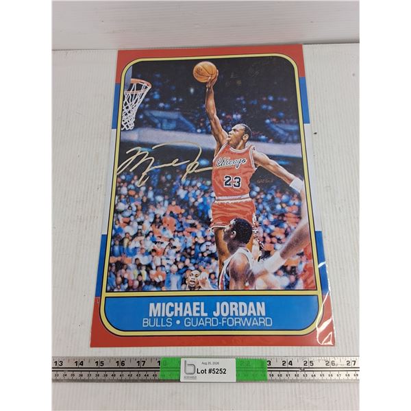 Michael Jordan Jumbo Bulls Basketball Card - CANNOT AUTHENTICATE