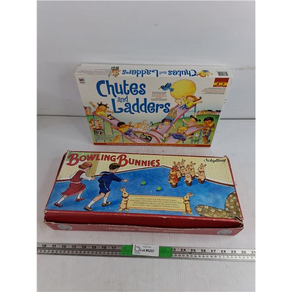 Chutes & Ladders & Bowling Bunnies Games