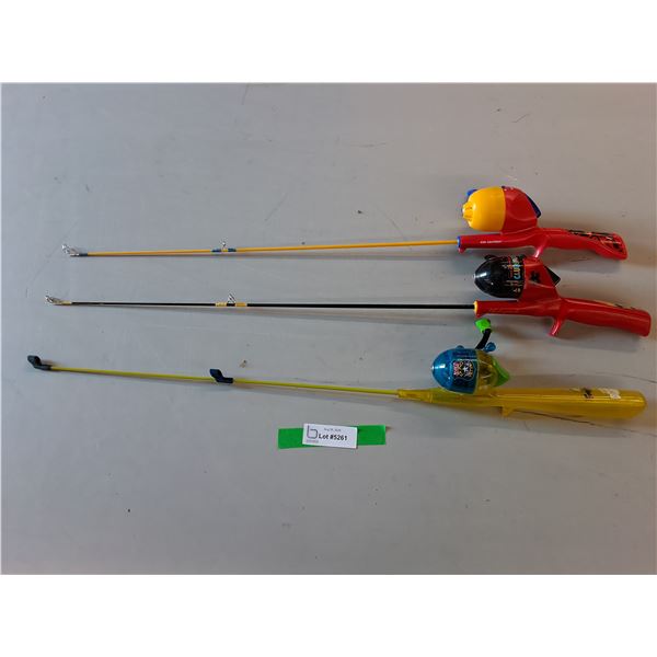 (3) Kids Fishing Rods