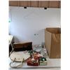 Image 1 : Keyboard/Mouse, Untested Lightbulbs,  Purse, (3) Saucers, Assorted Misc