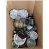 Image 4 : Keyboard/Mouse, Untested Lightbulbs,  Purse, (3) Saucers, Assorted Misc