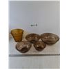 Image 1 : (4) Pyrex Bowls, Glass Champagne Bucket