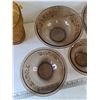 Image 2 : (4) Pyrex Bowls, Glass Champagne Bucket
