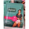 Image 2 : (4) Packs of Diapers, Compliments and Depend Small Sized