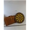 Image 1 : Dart Board and Locked Documents Briefcase No Key